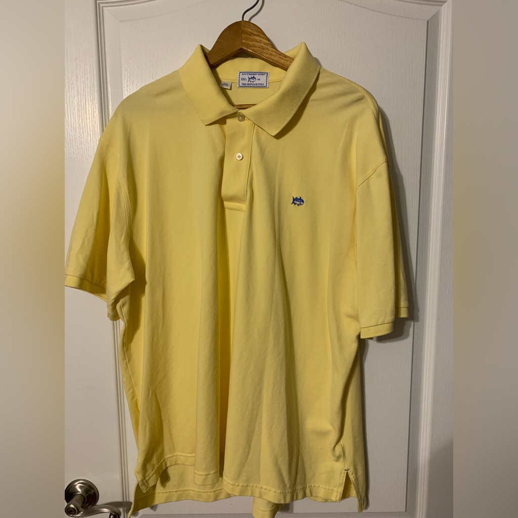 Southern Tide Light Yellow Polo Shirt